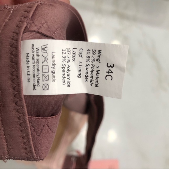 Baetty Lace Bra Full Coverage Wireless Bras 36C - Picture 7 of 8